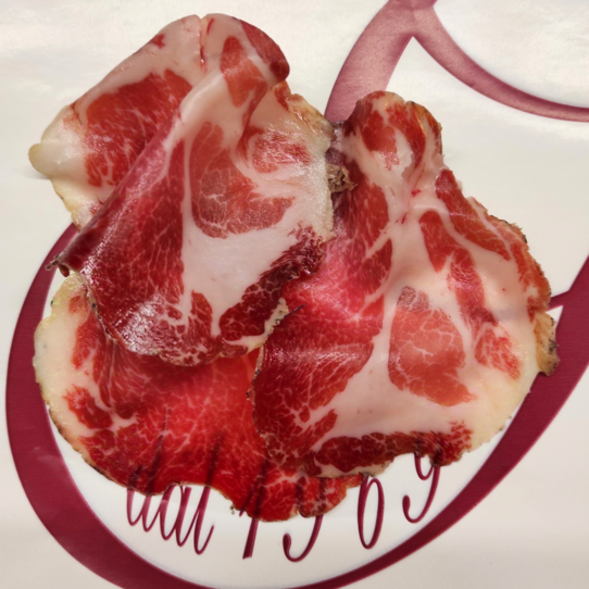 Coppa di Razza Padana affettata