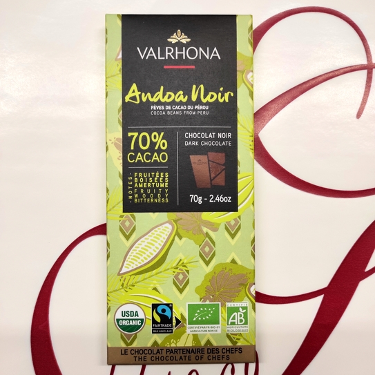 Valrhona tavoletta Andoa Noir 70% Grand Cru