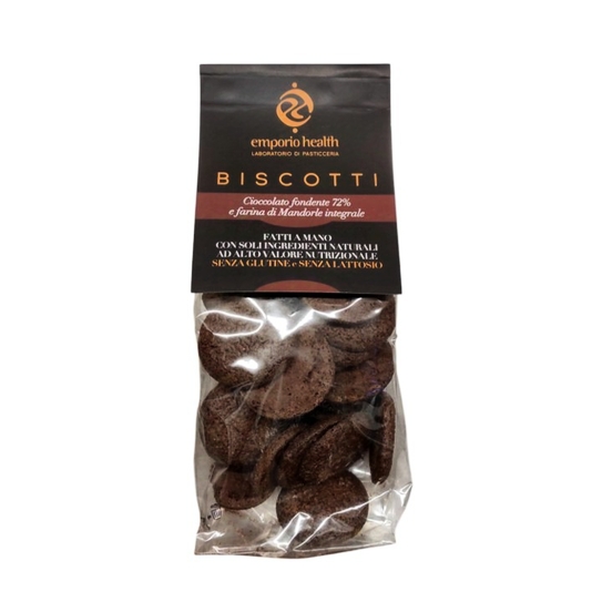 Biscotti Cioccolato Fondente 72% con Farina di Mandorle